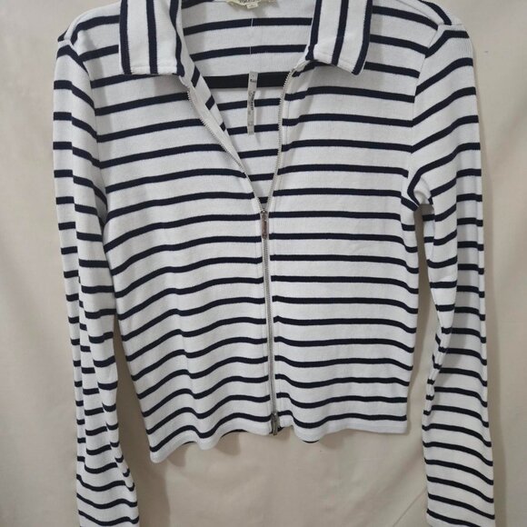 ♡♡♡♡ Madewell Ribbed Zip-Front Tee ♡♡♡♡ - Picture 4 of 7